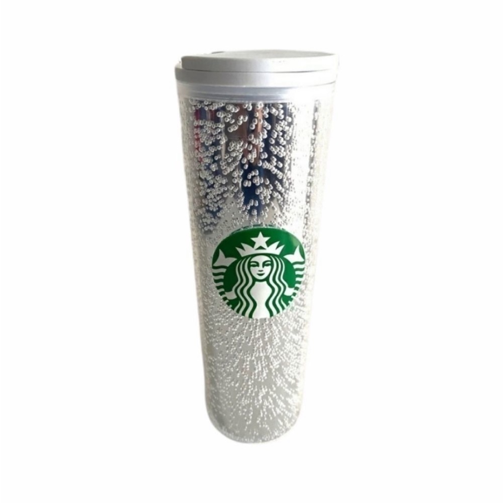 Starbucks Effervescent Bubbles Silver Holiday 2020 Hot Tumbler Cup 16oz NWT